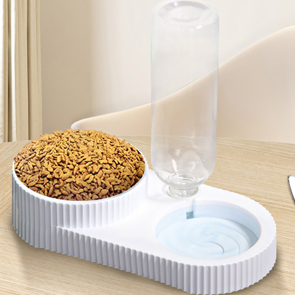 애견 강아지 고양이 2구 급수 급식기 SH 밥그릇 물그릇 급수기 양용 물통 사료통