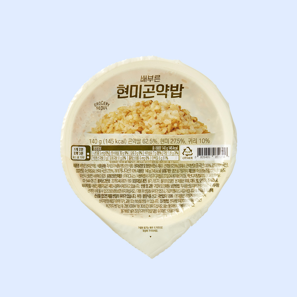 그로서리서울 배부른 곤약밥 4종 140g (4개입) 맛있는 간편식 밥 - 상세 이미지 2