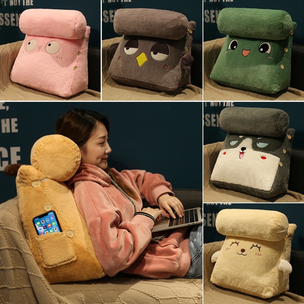 캐릭터 등받이쿠션 쇼파 푹신한 침대 등쿠션 허리 허리쿠션 의자 등받이 - 상품 이미지