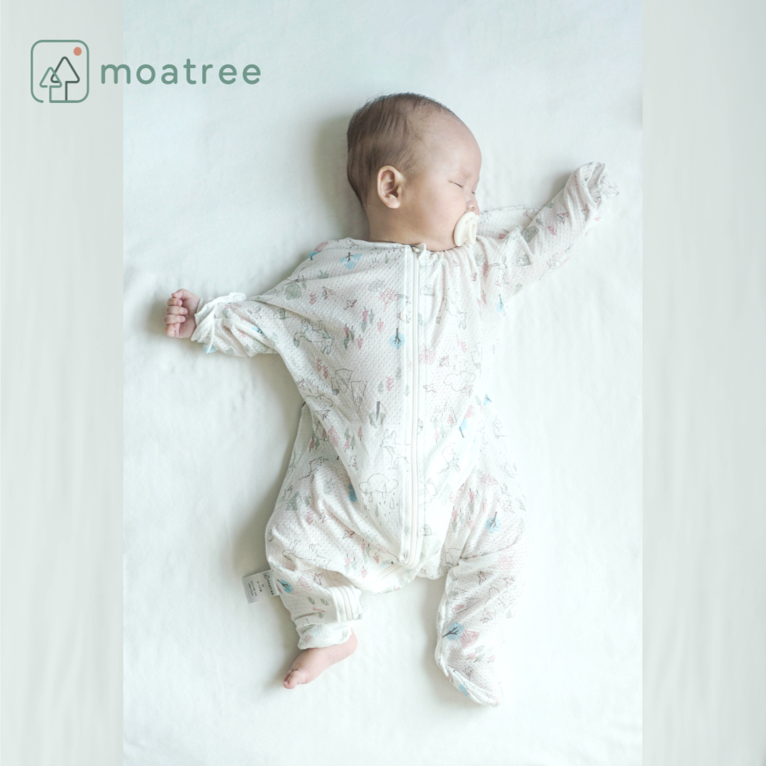 모아트리 아기슬리핑백 꿀잠슈트 수면조끼 신생아 아기수면잠옷 스와들졸업 오가닉 메쉬
