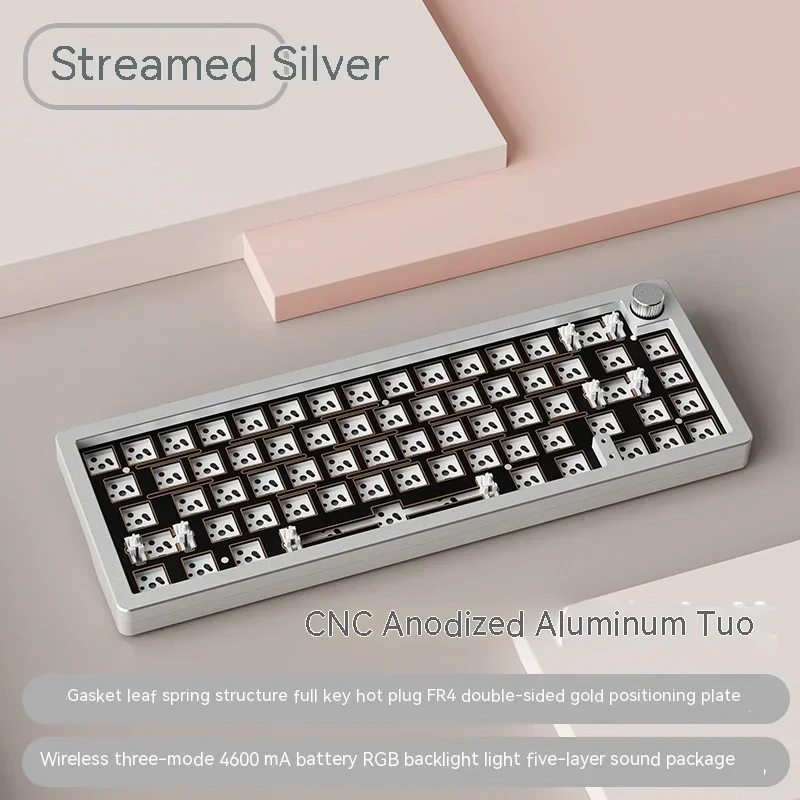 XINMENG A66 기계식 키보드 핫스왑 RGB 알루미늄 66키 커스텀 DIY 키보드 이미지 6