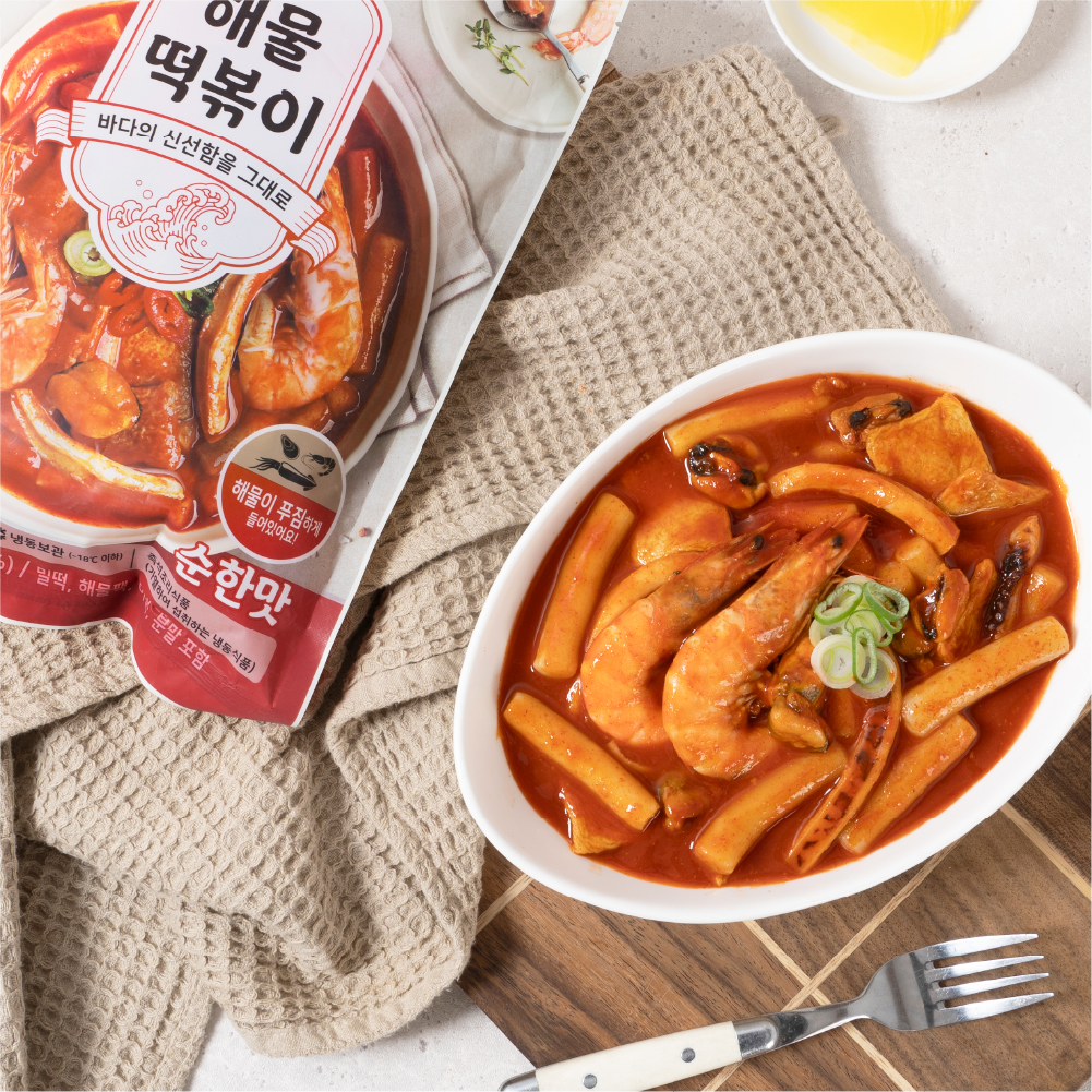 어부백서 해물떡볶이 5팩 보통맛/매운맛 - 상세 이미지 2