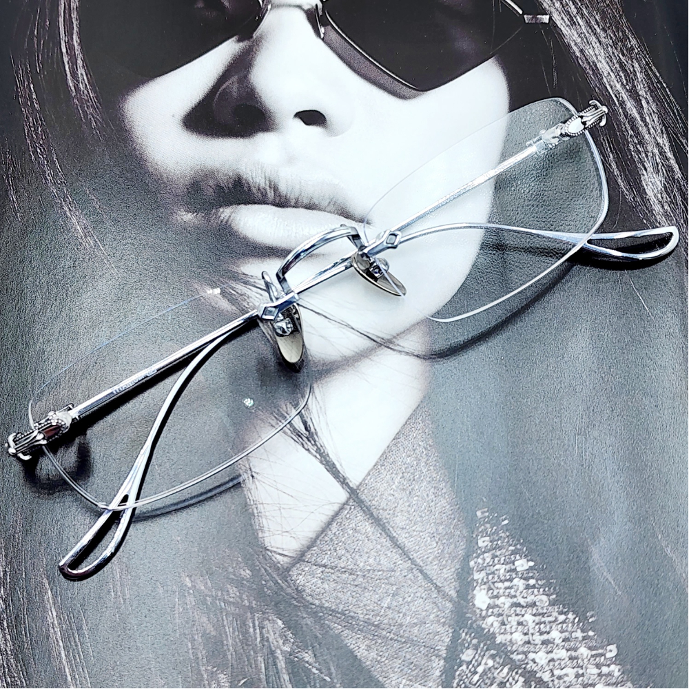 티타늄 무테안경 긱시크안경 여자 남자 금테 은테 투명 사각 가벼운 블루라이트차단 안경테