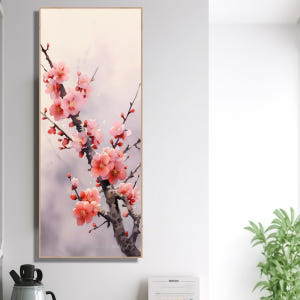 봄의 매화 60x150cm 무광오크 알루미늄 액자 매화꽃그림 솔직 후기 | 실제 배치 사진 포함 - 상품 이미지 4