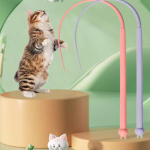 고양이 낚시대 쥐꼬리 고양이 장난감 리필 스틱 꼬리 장남감 고무 낚싯대 ... 솔직 후기 | 실제 사용자 리뷰 총정리 - 상품 이미지 3