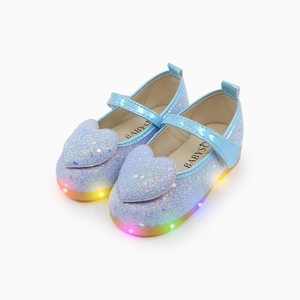 베이비솔 여아구두 유아 구두 아기 메리제인 LED 신발 클로이하트 - 상세 이미지 3