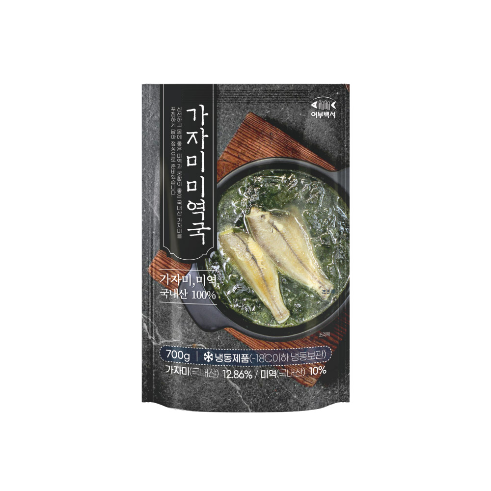 어부백서 국내산 가자미미역국 1팩 - 상품 이미지