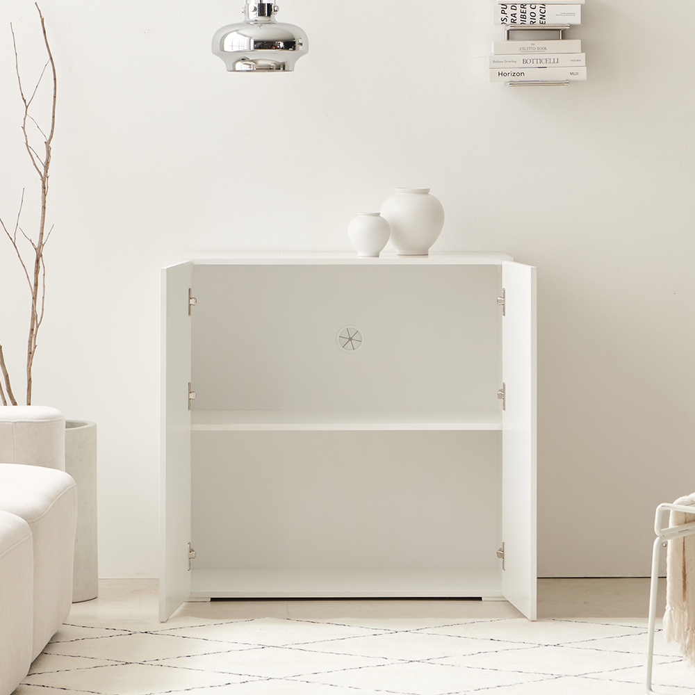 제니 높은 수납장 거실 안방 아파트 베란다 다용도실 작은 수납장 800형 핑크