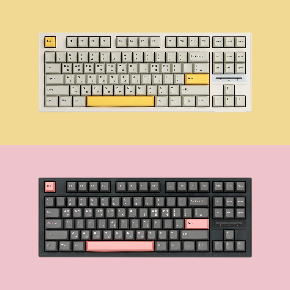 SPM PL87A PBT 바다소금 텐키리스 게이밍 기계식 키보드 - 상품 이미지