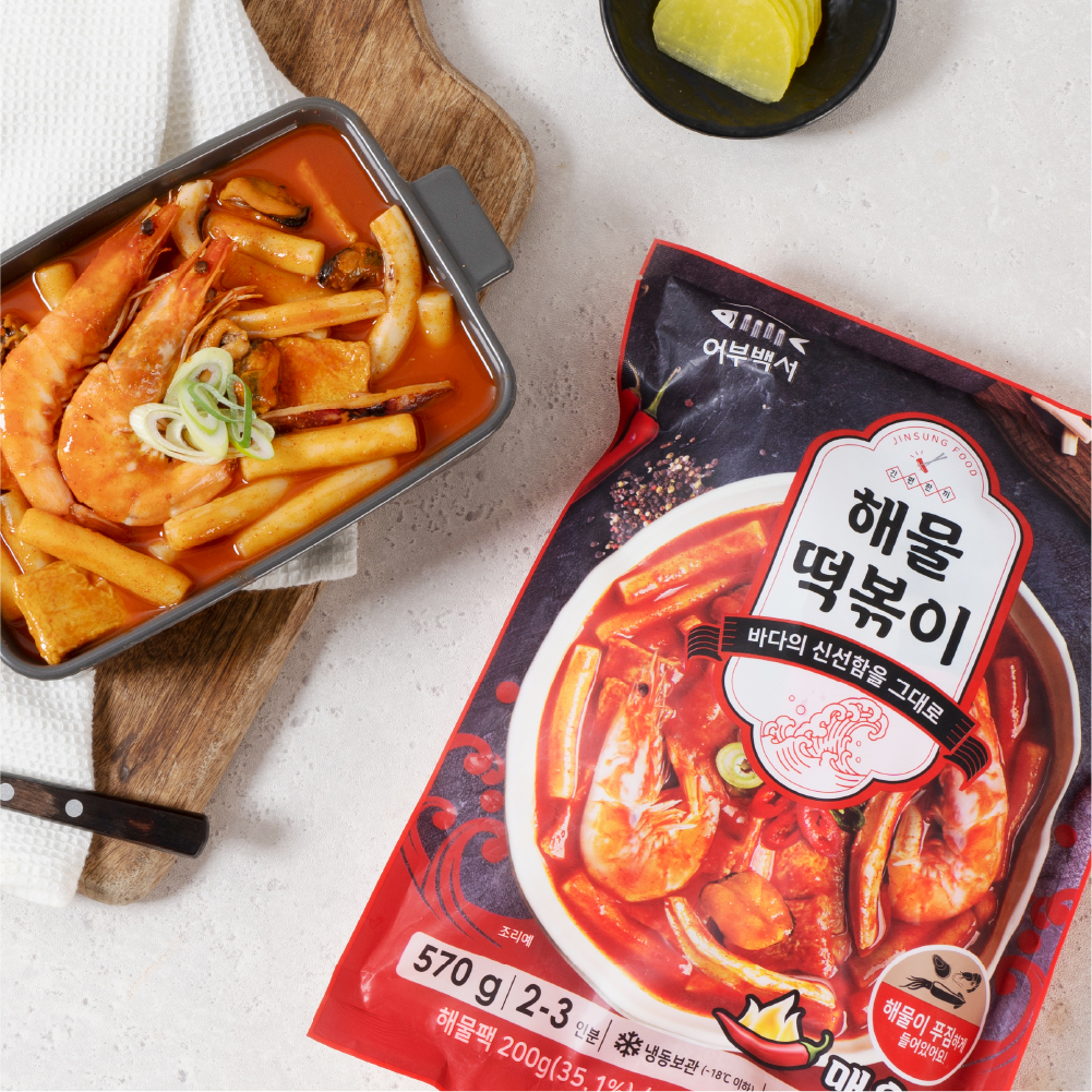 어부백서 해물떡볶이 5팩 보통맛/매운맛 - 상세 이미지 4