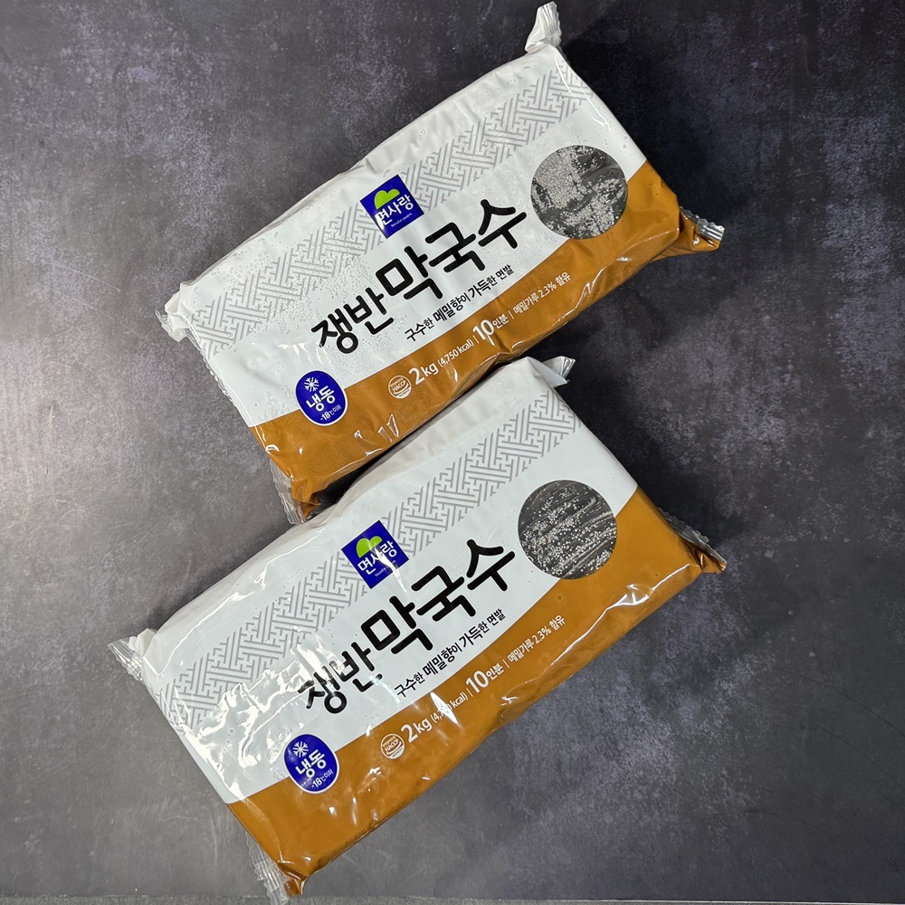 면사랑 쟁반막국수 국수 막국수면 업소용 2kg, 1개 - 상세 이미지 3
