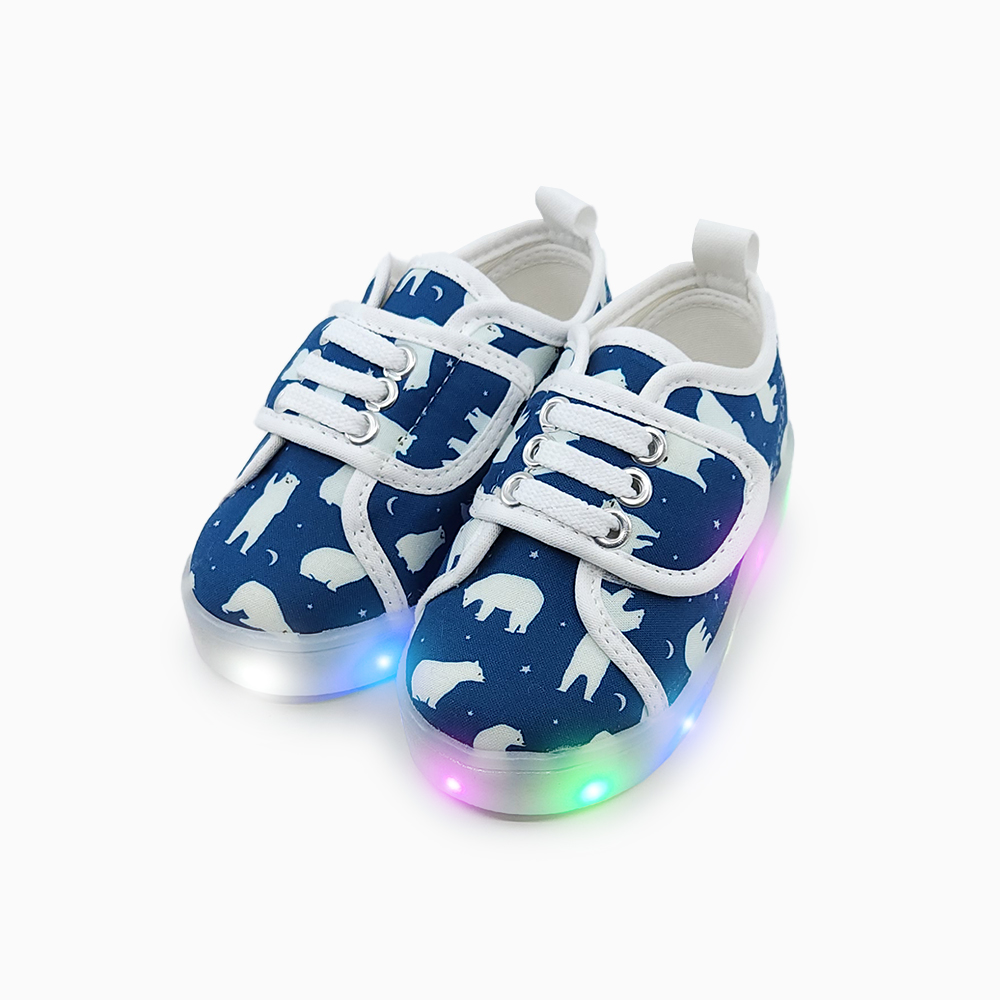 베이비솔 아기신발 유아 신발 키즈 운동화 남아 LED 폴라베어 - 메인 이미지