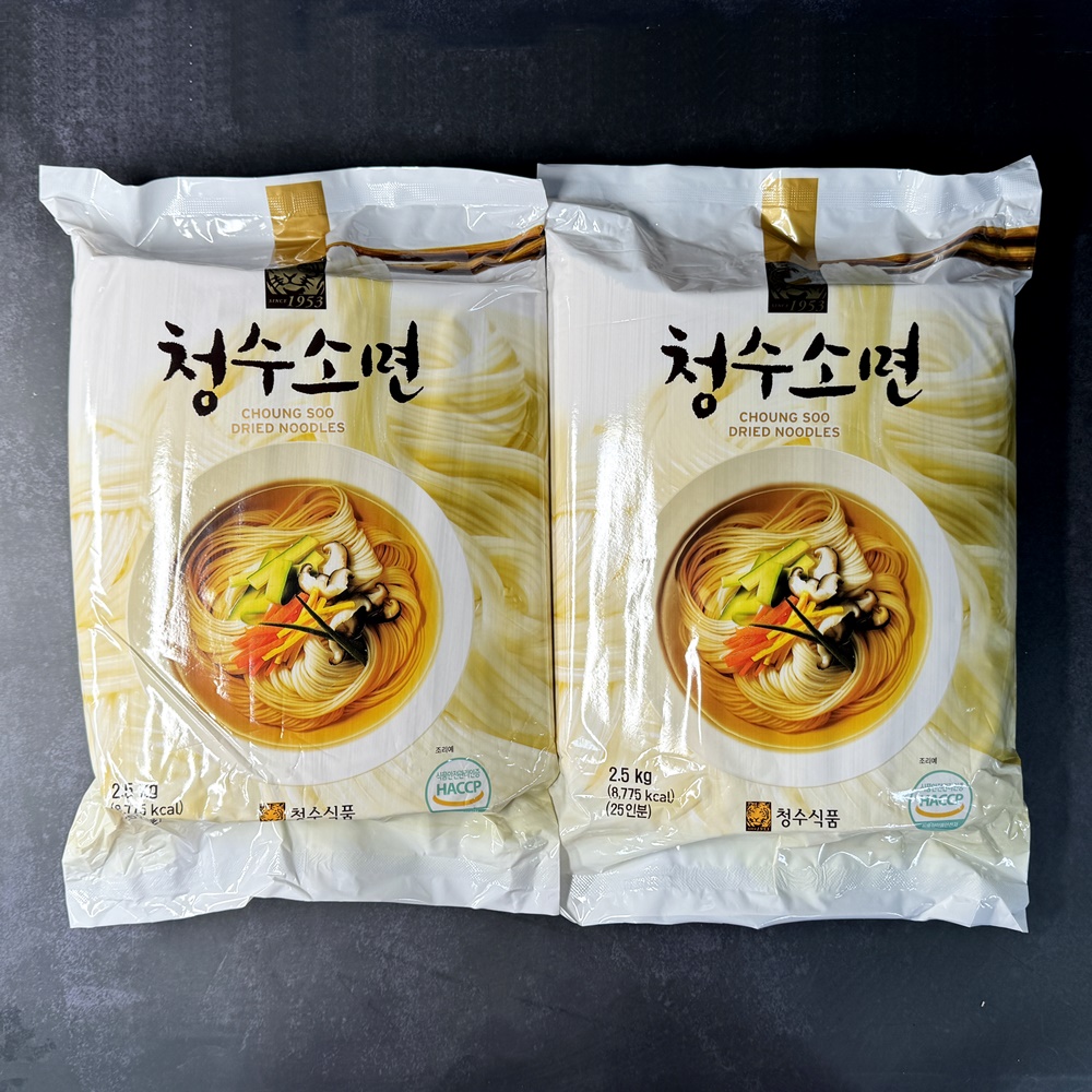 청수식품 청수소면 국수 옛날국수 소면 2.5kg, 6개 - 상세 이미지 3