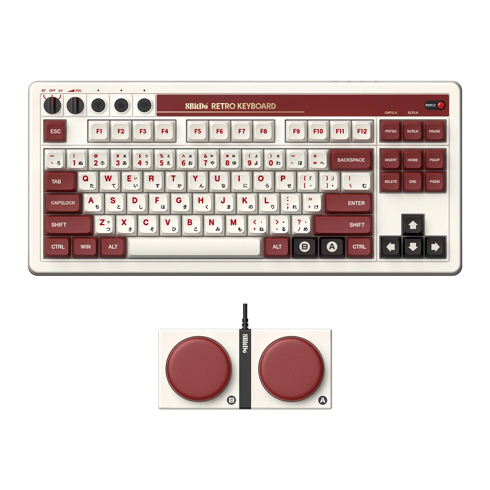 8BITDO 레트로 기계식 키보드 유무선 핫스왑 87키 게이밍 - 상세 이미지 2