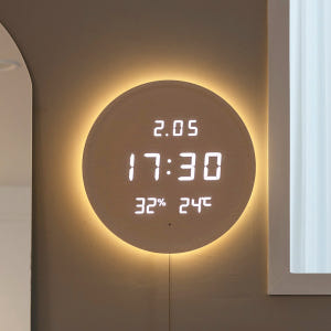플라이토 벽시계 LED 벽걸이 3세대 백라이트 인테리어 디지털 전자 거실... 솔직 후기 | 실제 배치 사진 포함 - 상품 이미지 4