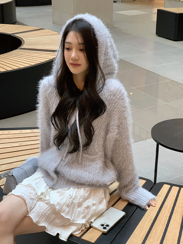 엘린 솔잎 후드 가디건 : 예모마일