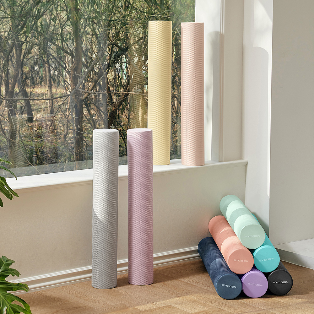 엑사이더 고요 EVA 폼롤러 91cm 종아리 요가 필라테스 스트레칭 하드 마사지 허리