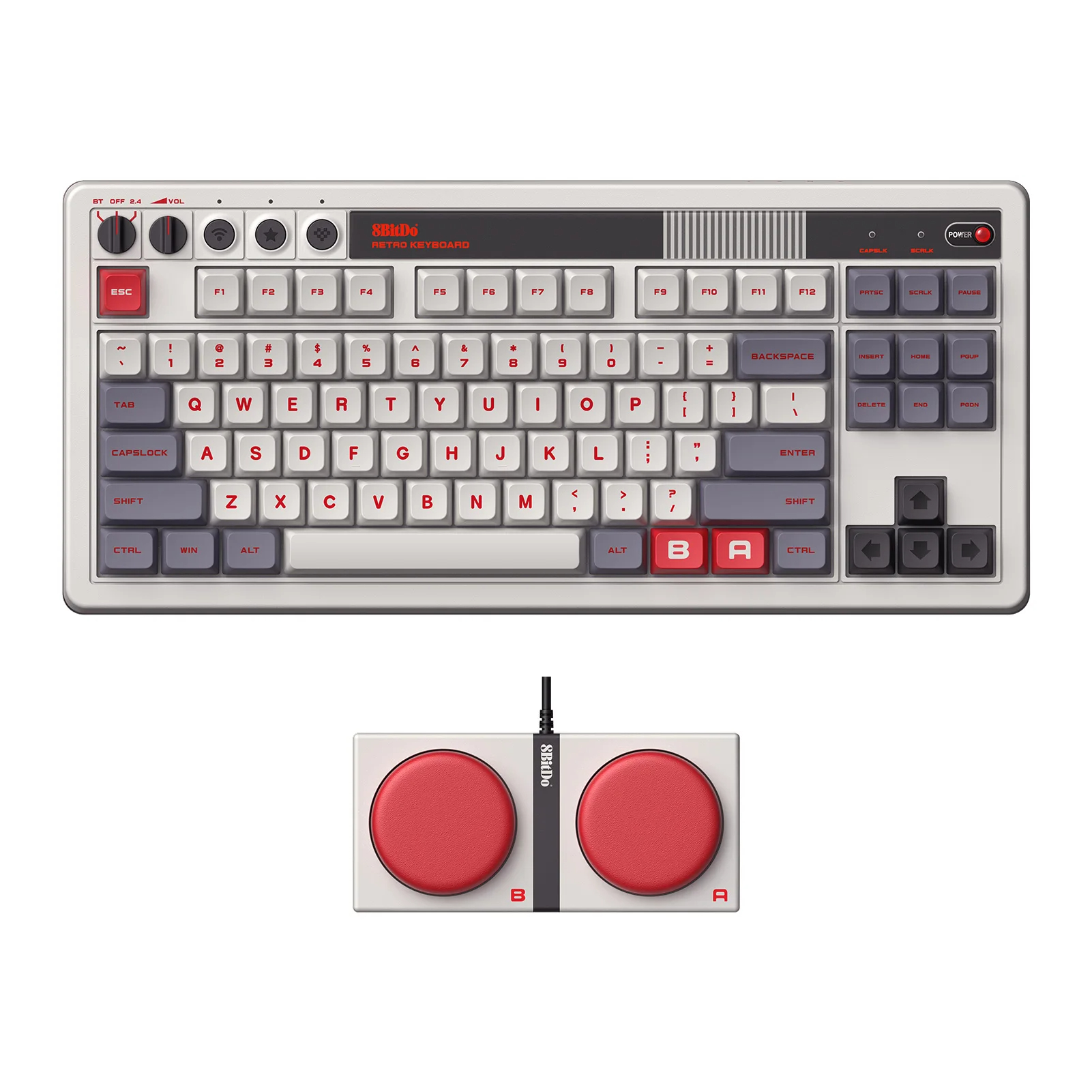 8BITDO 레트로 기계식 키보드 유무선 핫스왑 87키 게이밍 이미지 8