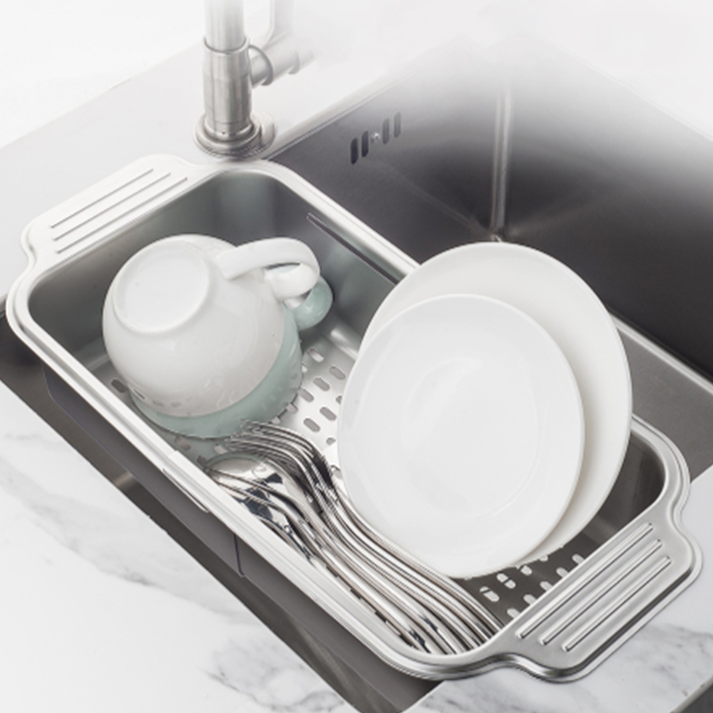 싱크볼 길이조절 올스텐 설거지건조대 물빠짐 그릇 식기건조대