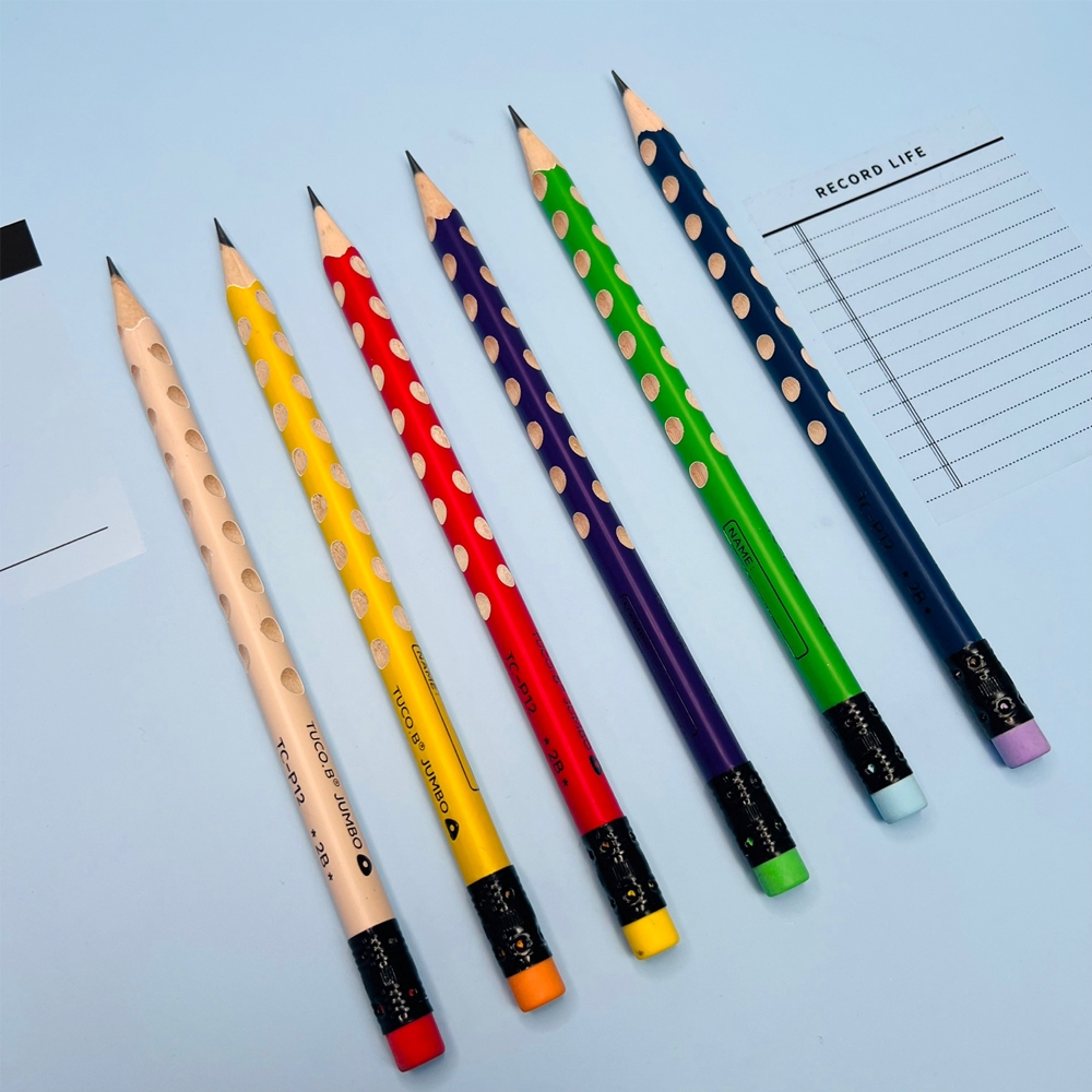 투코비 코마 삼각 점보 교정 연필 TC-P12 12개입 2B 이미지 2