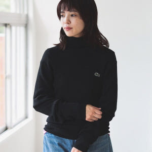 라코스테 x 빔즈 터틀넥 목폴라 turtle knit 니트 착용 후기 | 사이즈/핏 총정리 - 상품 이미지 2