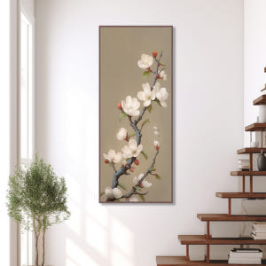 봄의 매화 60x150cm 무광오크 알루미늄 액자 매화꽃그림 솔직 후기 | 실제 배치 사진 포함 - 상품 이미지 2