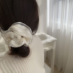 셀프러브 쉬폰 오간디 스크런치 - 골드라벨 여성 오간자 시스루 헤어밴드 ... 솔직 후기 | 실사용자 리뷰 분석 - 상품 이미지 3
