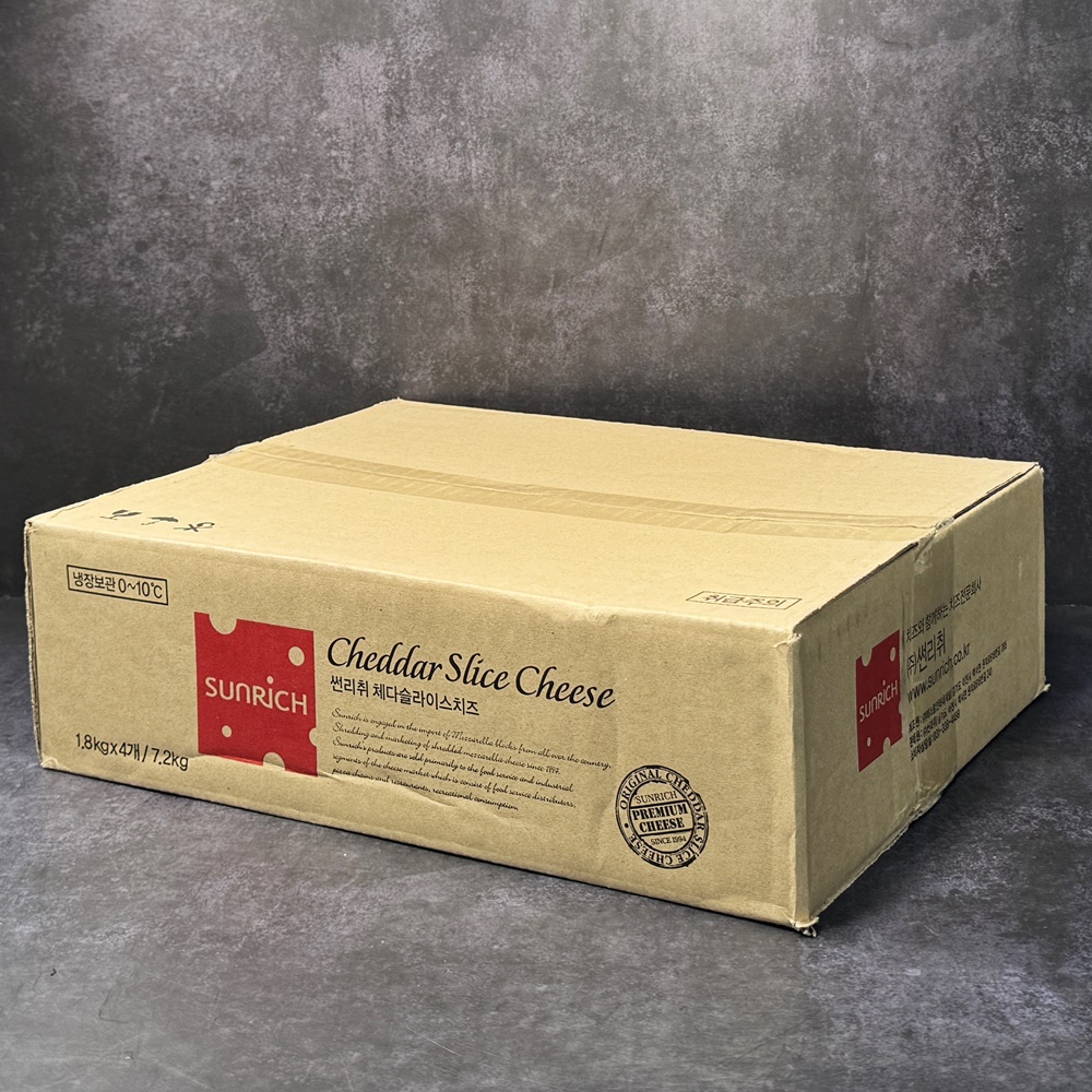 썬리치 체다슬라이스치즈 업소용 18g x 100매 1.8kg, 4개 - 상세 이미지 2