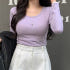 (국내제작)(편한데날씬핏♥) 젤리 베이직 유넥 긴팔 티셔츠 ts3982 착용 후기 | 사이즈/핏 총정리 썸네일
