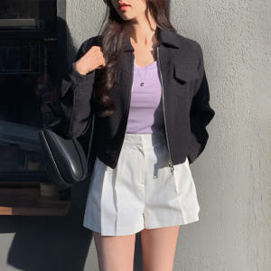 (국내제작)(편한데날씬핏♥) 젤리 베이직 유넥 긴팔 티셔츠 ts3982 착용 후기 | 사이즈/핏 총정리 - 상품 이미지 4