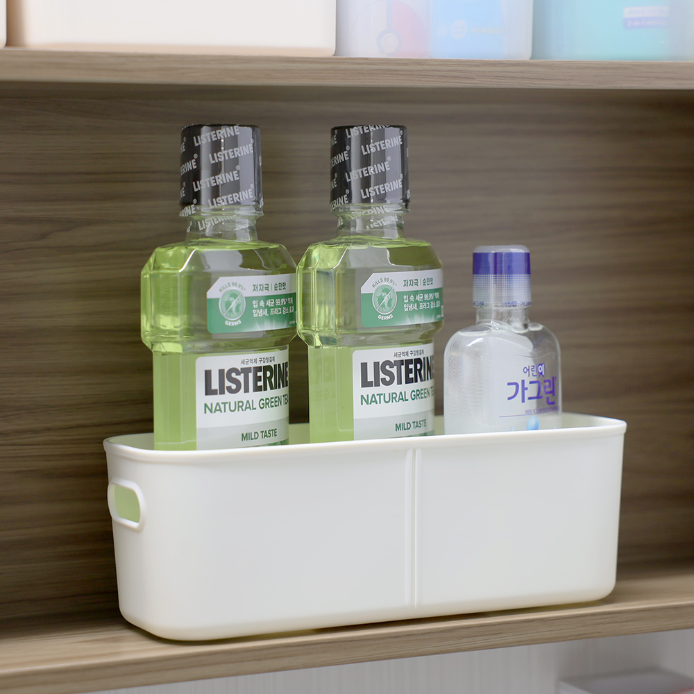 욕실 수납 정리함 화장실 주방 싱크대 팬트리 다용도 손잡이 슬림 수납함