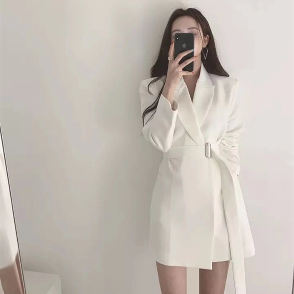 세 번째 결혼 70화 강세란 오세영 원피스 코트형 정장원피스 - 상세 이미지 5