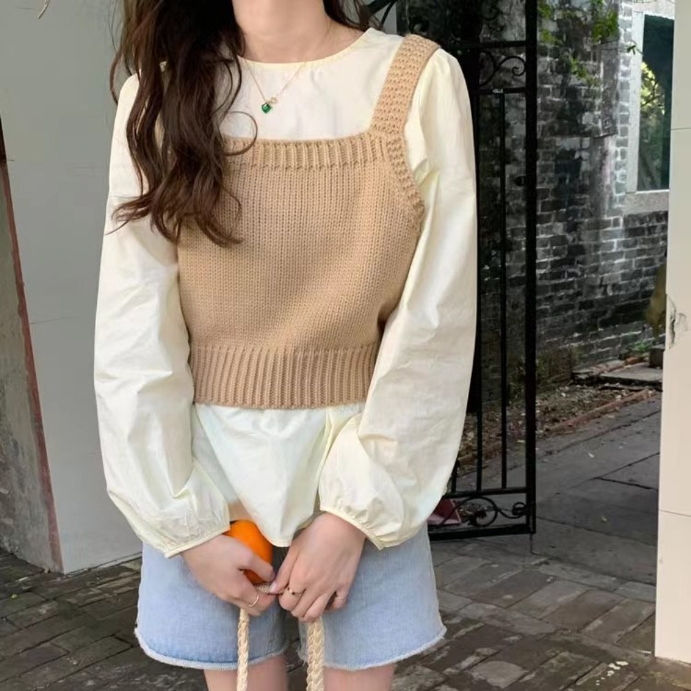 예능 어쩌다 사장 14화 박보영 니트 조끼 베스트 뷔스티에 나시 - 상품 이미지