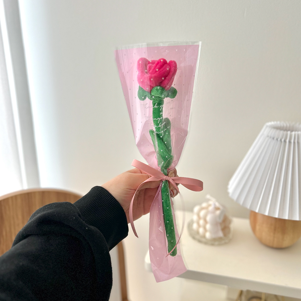 장미 인형꽃 한송이 졸업식 꽃다발 입학 유치원 어린이집 학예회 콩쿨 김포 - 상세 이미지 4