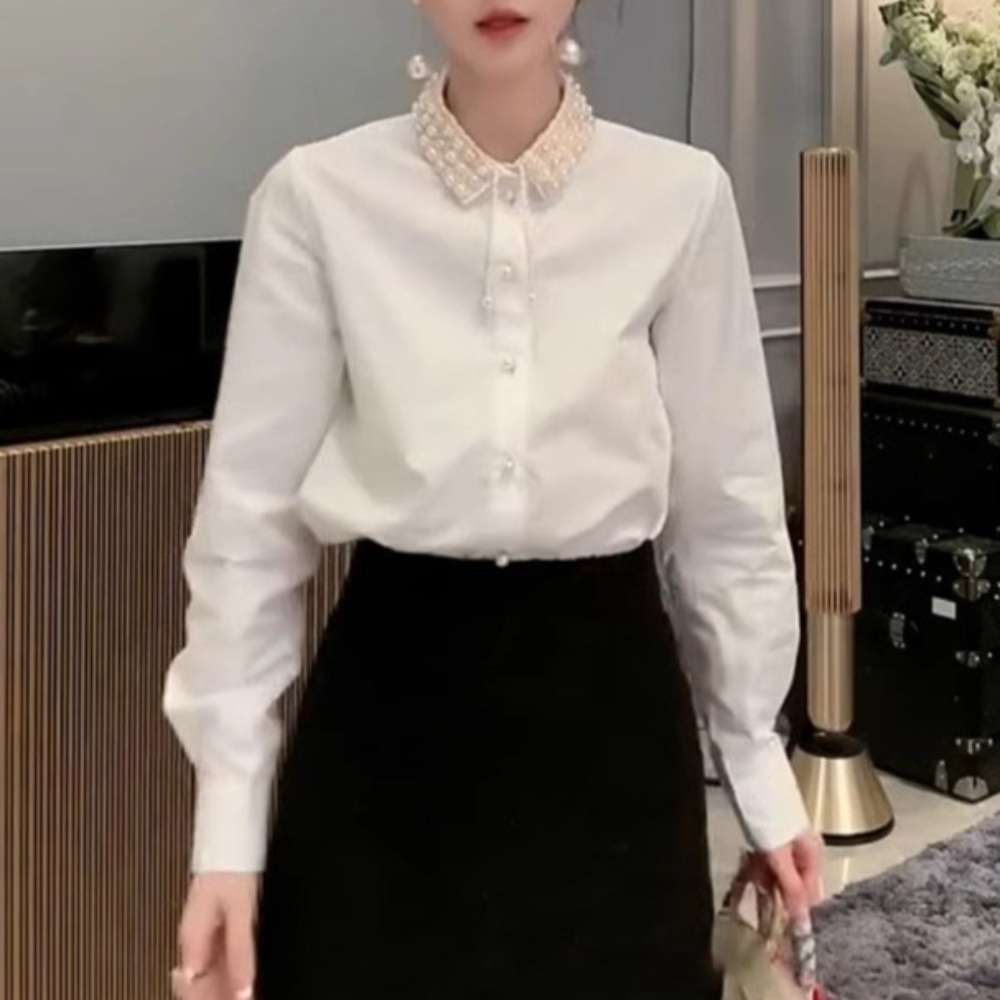끝내주는 해결사 3화 김사라 이지아 블라우스 셔츠 진주 펄 이미지
