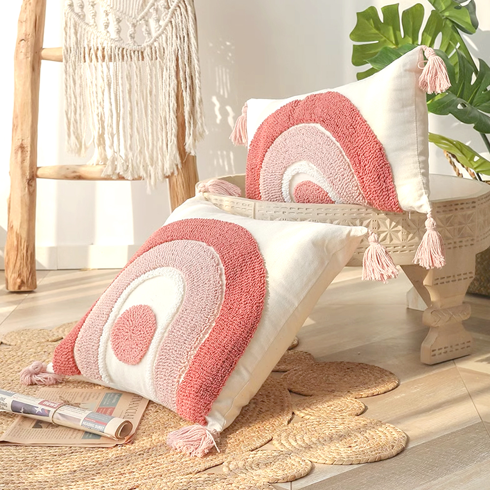 북유럽 보태니컬 자수 쿠션커버 린넨 거실 침대 등받이 쇼파쿠션 30종 꽃동산 45x45