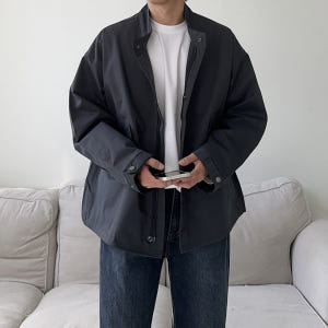 남자야상자켓 차이나카라 남자 봄 가을 사파리 자켓 착용 후기 | 사이즈/핏 총정리 - 상품 이미지 2