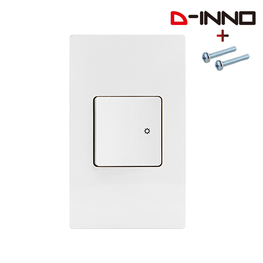 제일 디노 스위치 1구 전기 전등 스위치 화이트 D-INNO 커버