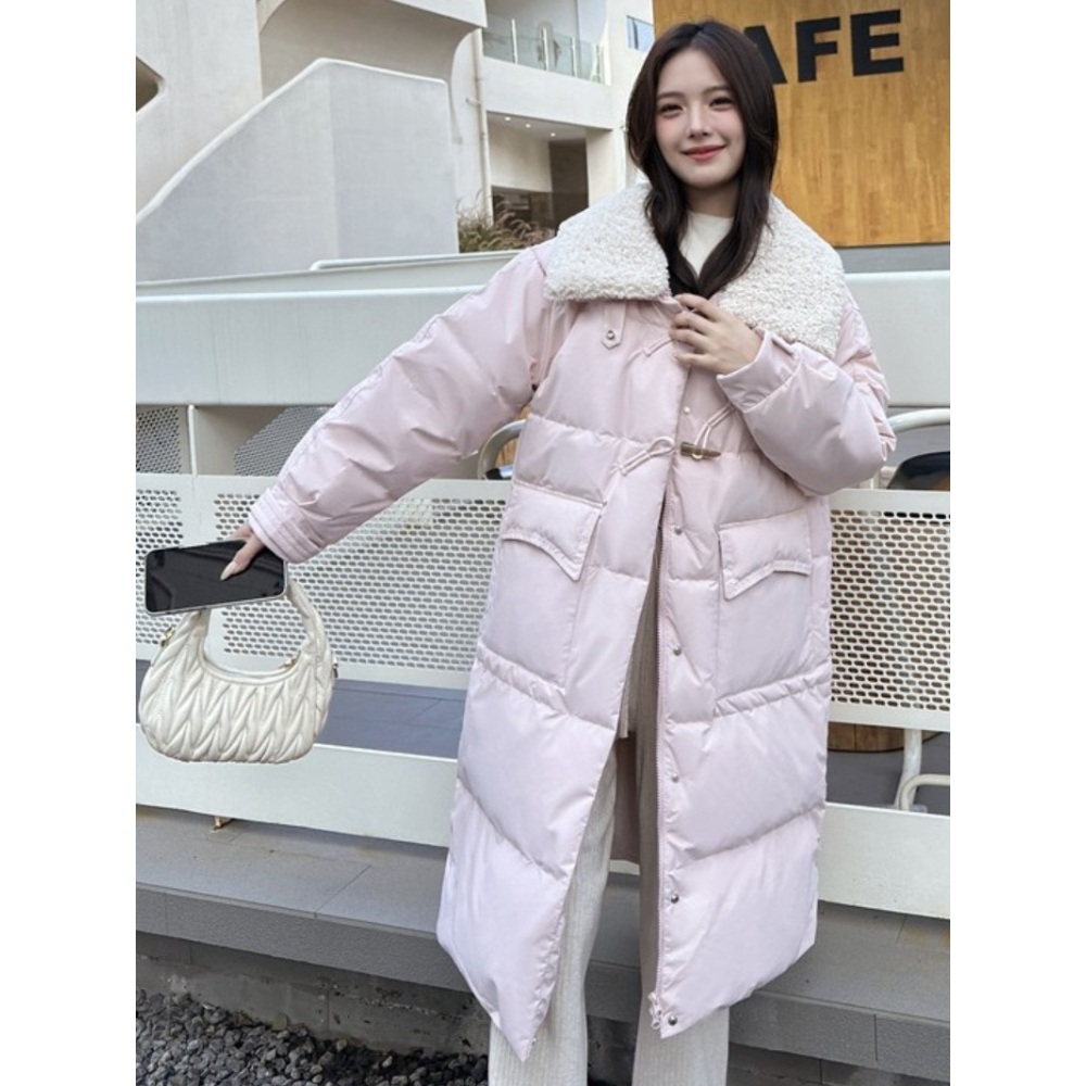 떡볶이 코트 패딩 귀여운 롱패딩 효심이네 각자도생 남보라 정미림 착장 이미지 2