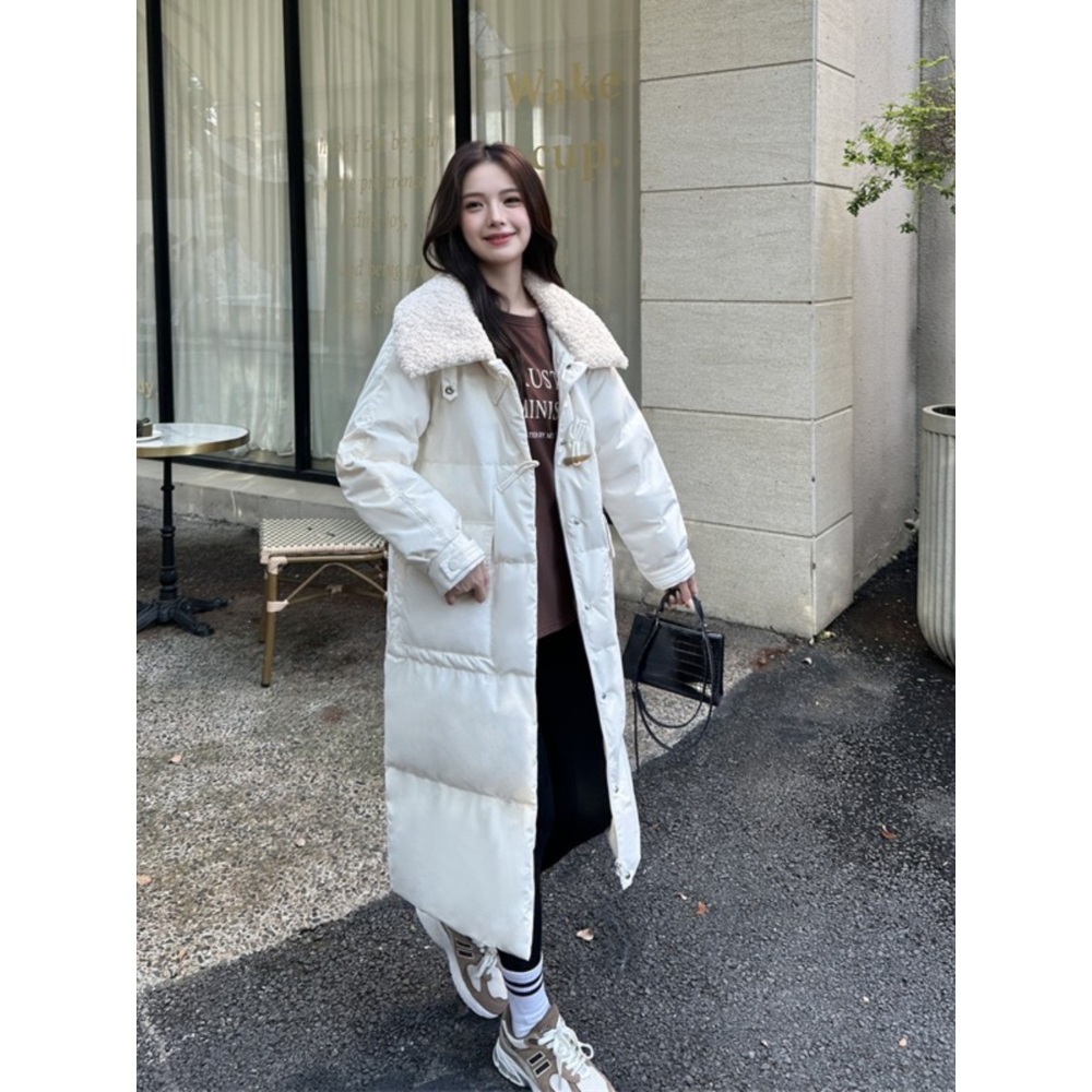 떡볶이 코트 패딩 귀여운 롱패딩 효심이네 각자도생 남보라 정미림 착장 이미지 3