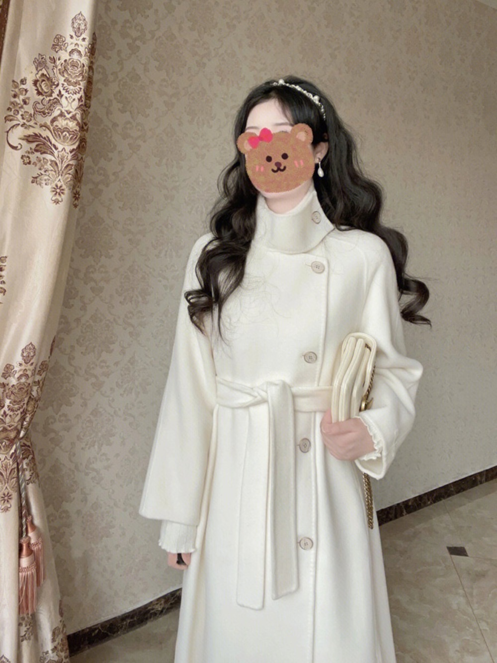 우아한 롱코트 공주풍 세 번째 결혼 오승아 정다정 코트 이미지 3