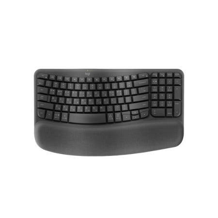 로지텍 로지텍코리아 WAVE Keys 인체공학 무선 키보드 그라파이트