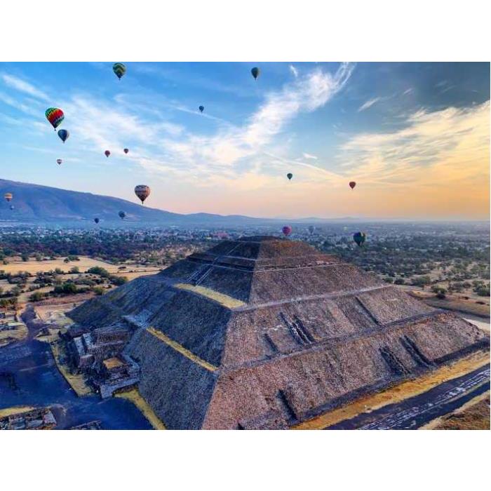 멕시코 멕시코시티에서 출발 테오티우아칸 열기구 비행 및 아침 식사 이미지 4