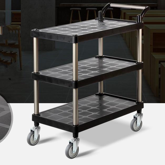 식당용 카트 3단 중형 음식 운반 카트 주방 식당밀차