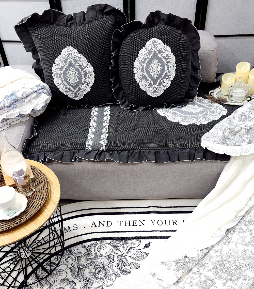 쇼파패드4인용 6인용 3인용 돌쇼파패드 매트 소파커버제작 레이스