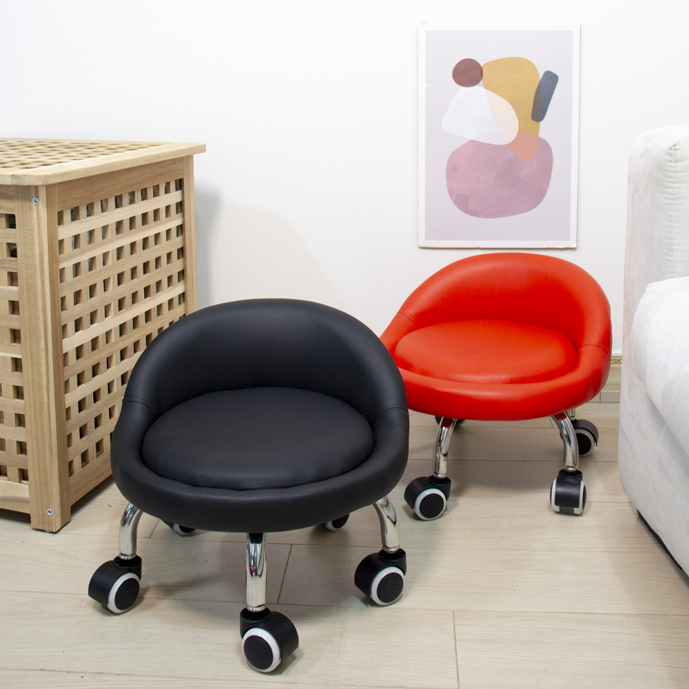 등받이 앉은뱅이 의자 바퀴 동글뱅이 무빙 이동 이동식 의자