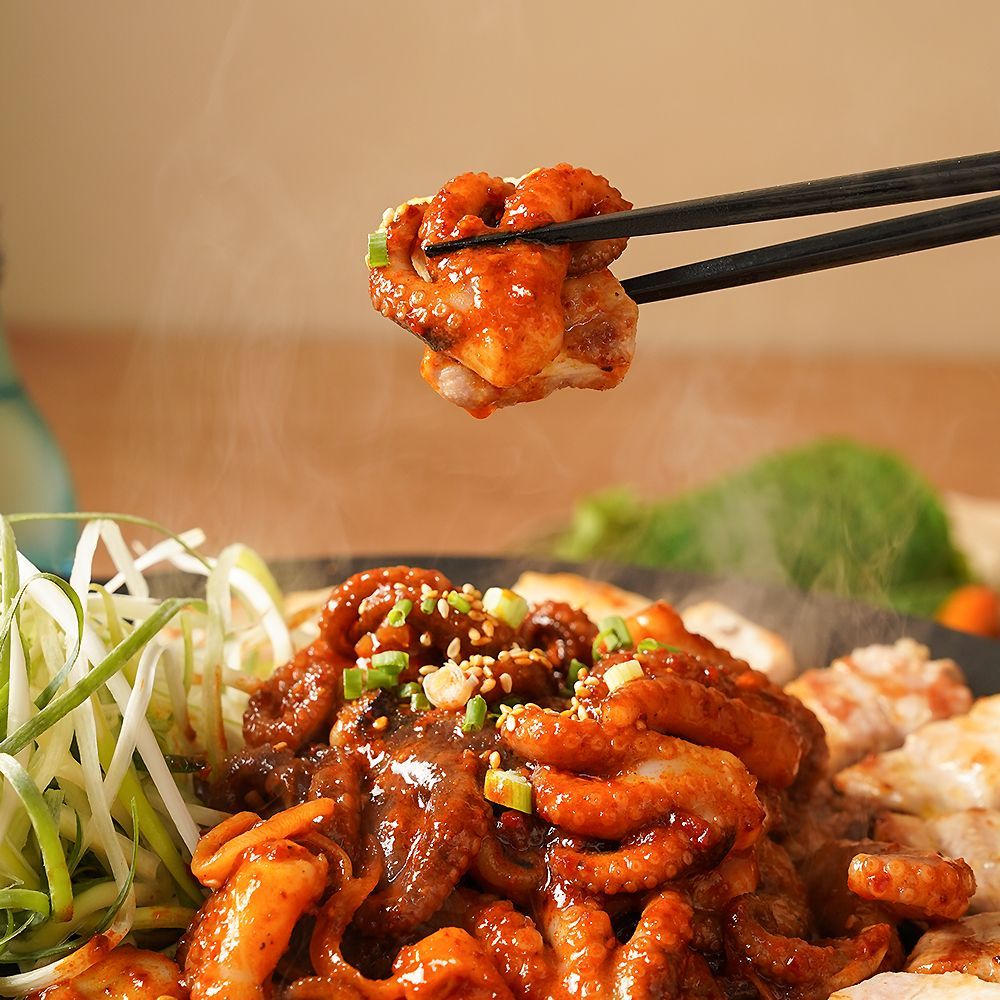 팔팔쭈꾸미 양념 쭈꾸미 볶음 500g 1팩+1팩 캠핑 밀키트 이미지 6