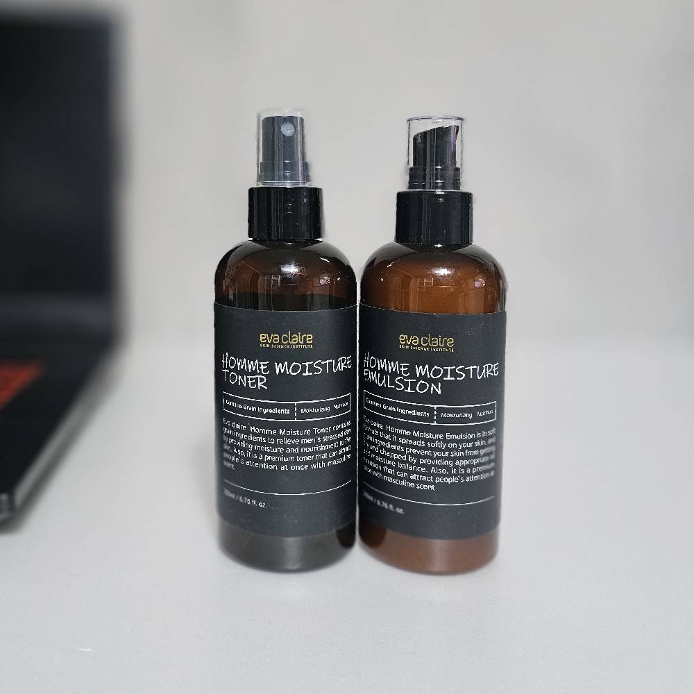 에바끌레르 남성용 스킨 로션 옴므 모이스처 토너 & 에멀전 200ml 이미지 2