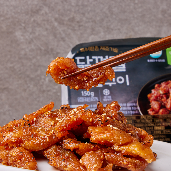 닭껍질 숯불 찹쌀 구이 캠핑음식 맥주안주 특허받은 150g 5팩 7인분 - 상세 이미지 2