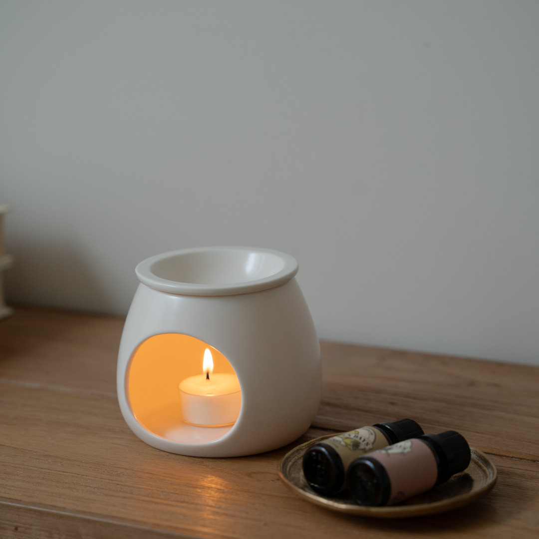 스톤 아로마 오일 버너 램프 워머